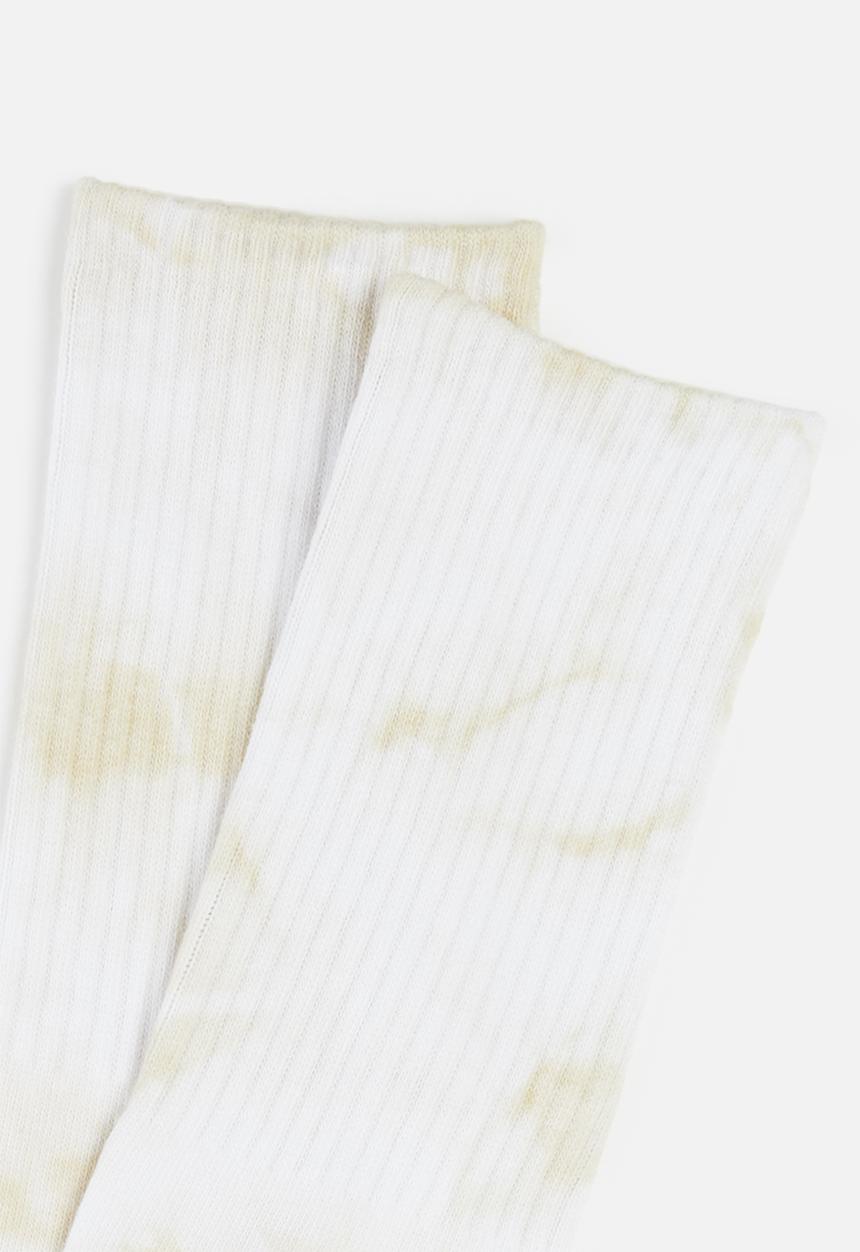 Factorie - Retro ribbed socks - white