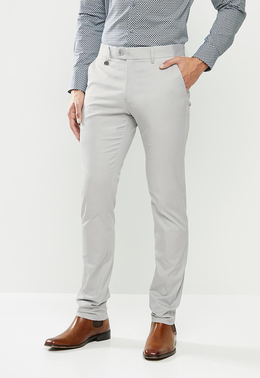 POLO - Mens clayton slim fit formal chino - grey