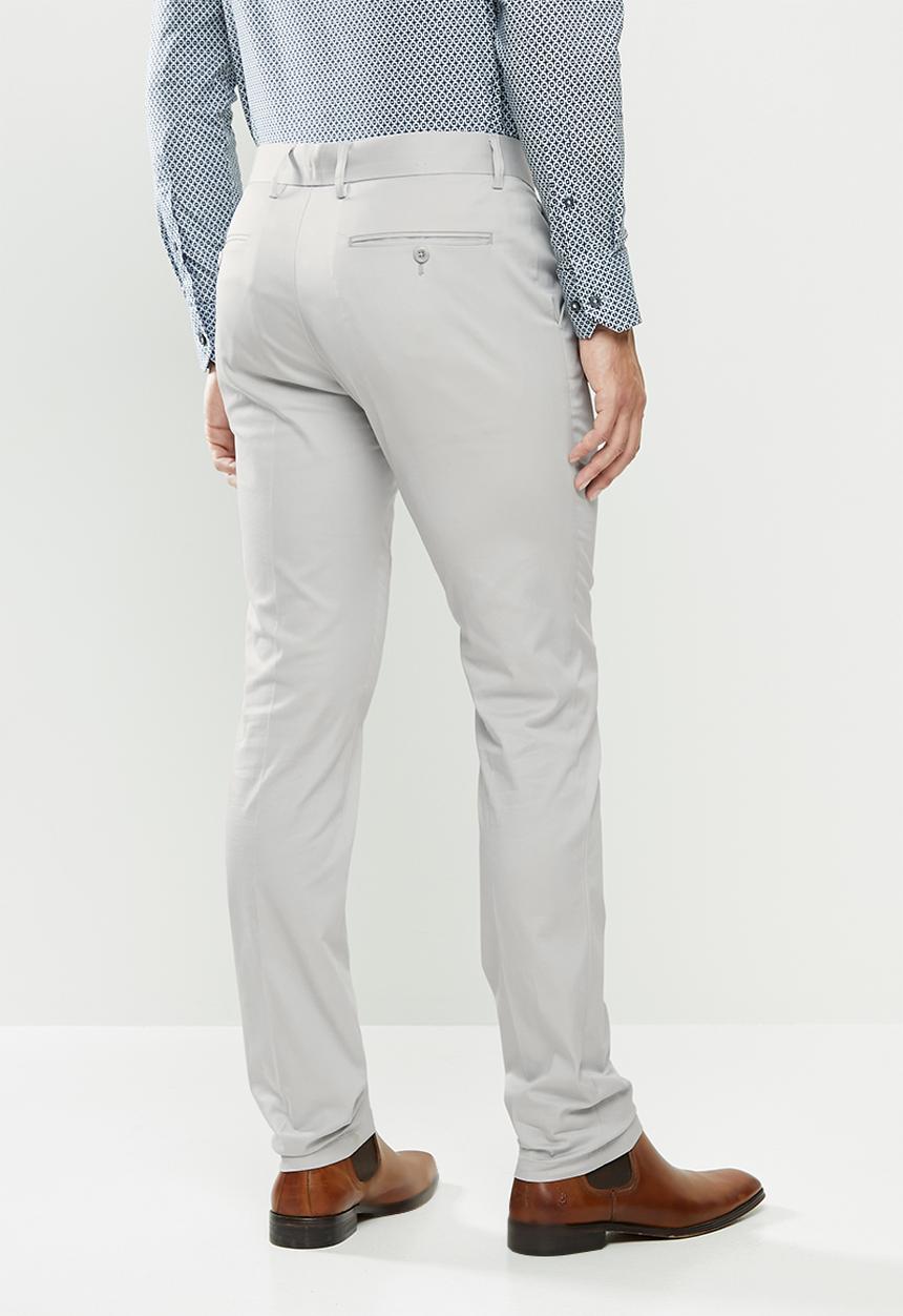 POLO - Mens clayton slim fit formal chino - grey