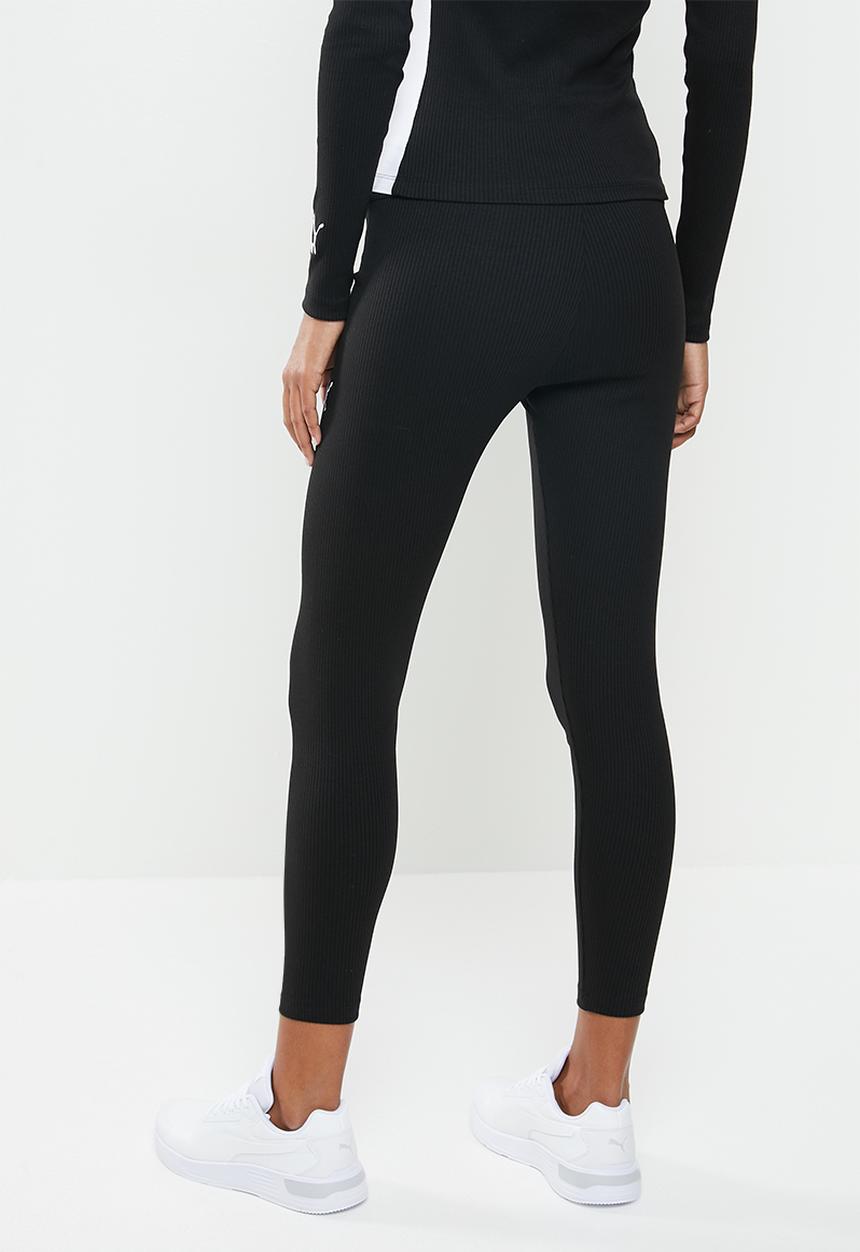 PUMA - Classic hr rib leggings - black