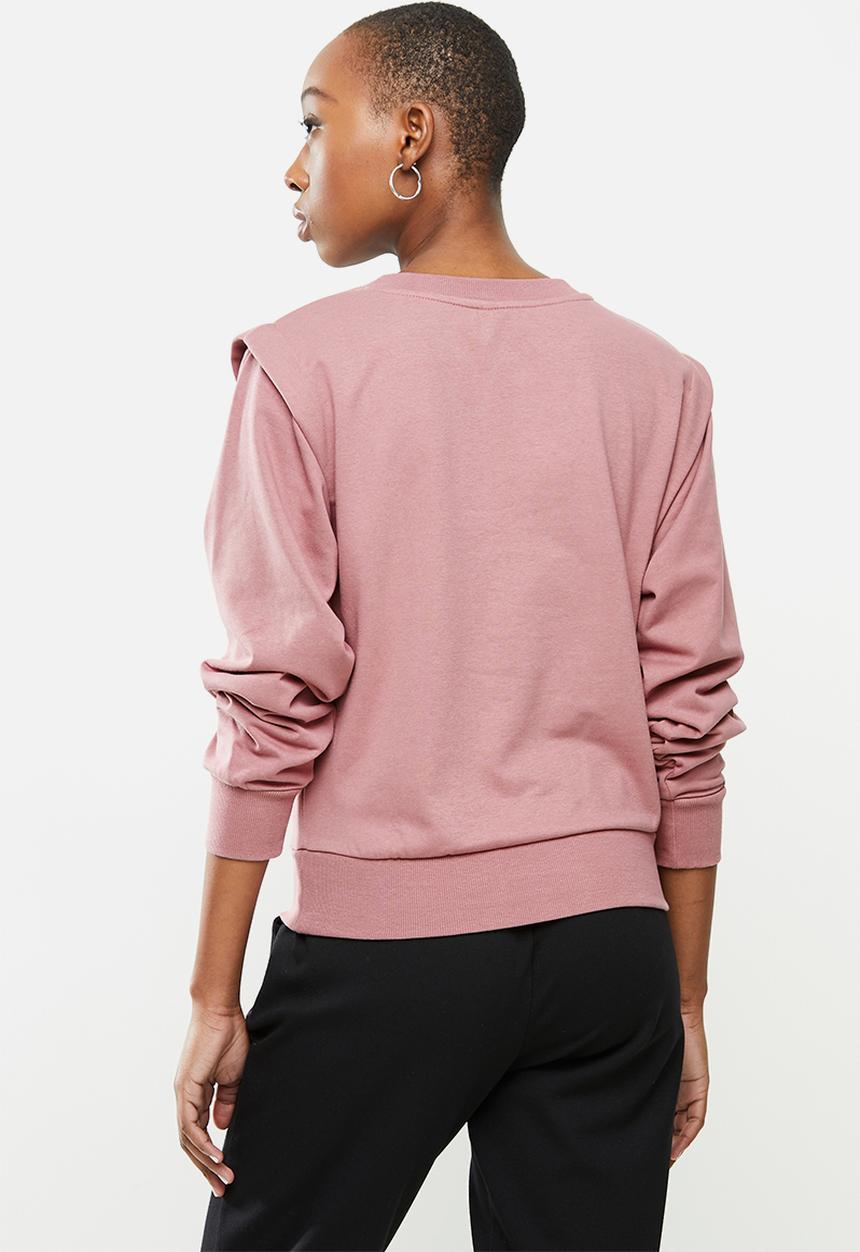 Jacqueline de Yong - Lenka ivy life long sleeve shoulder sweat - mauve