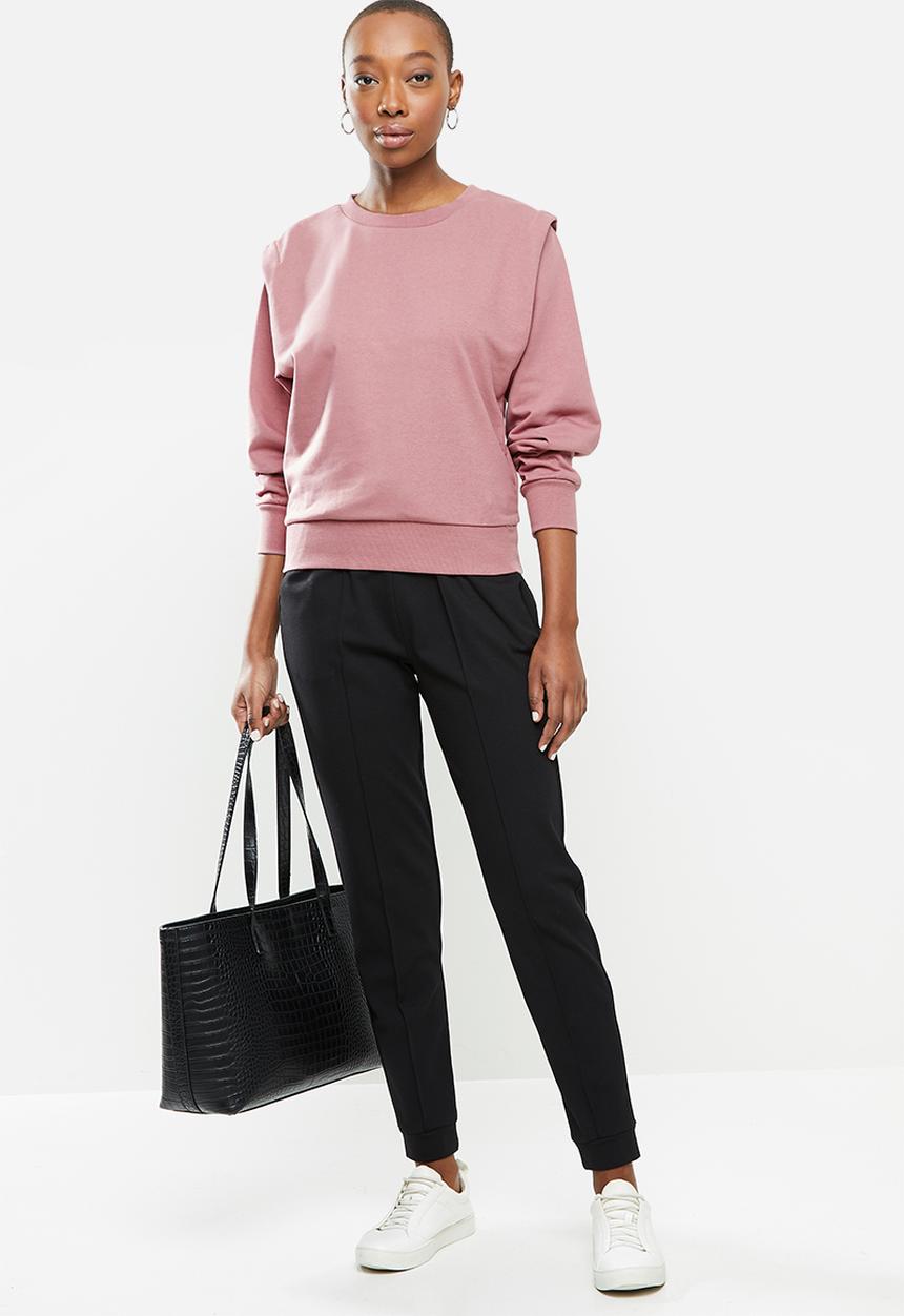 Jacqueline de Yong - Lenka ivy life long sleeve shoulder sweat - mauve
