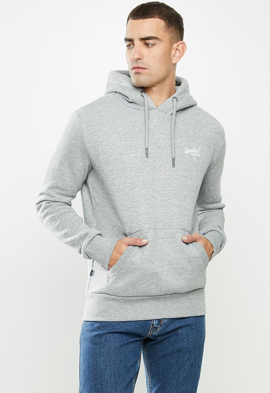 Superdry. - Ol classic hood - grey 