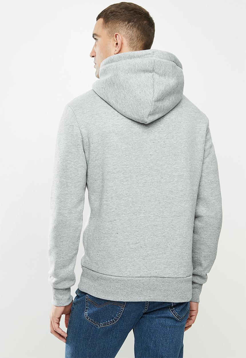 Superdry. - Ol classic hood - grey 
