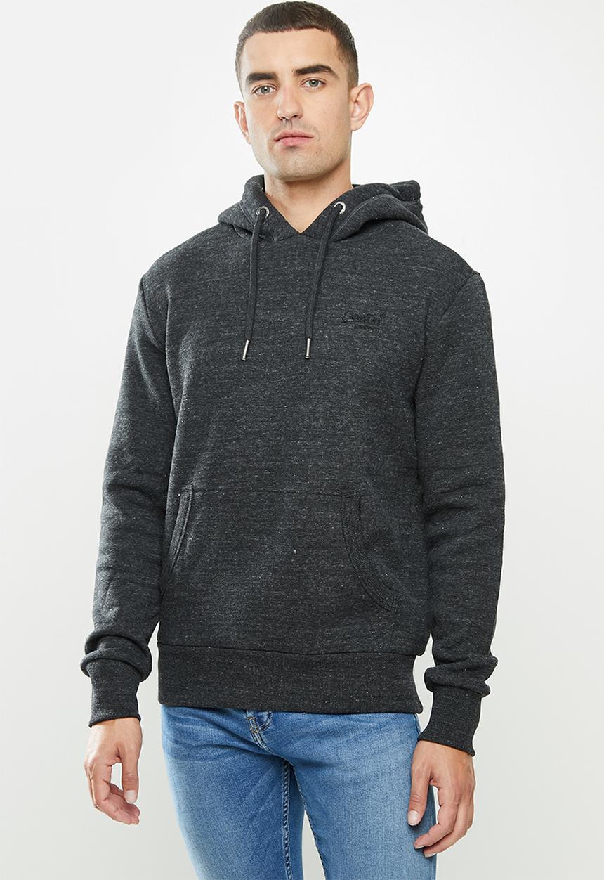 Superdry. - Ol classic hood - charcoal 
