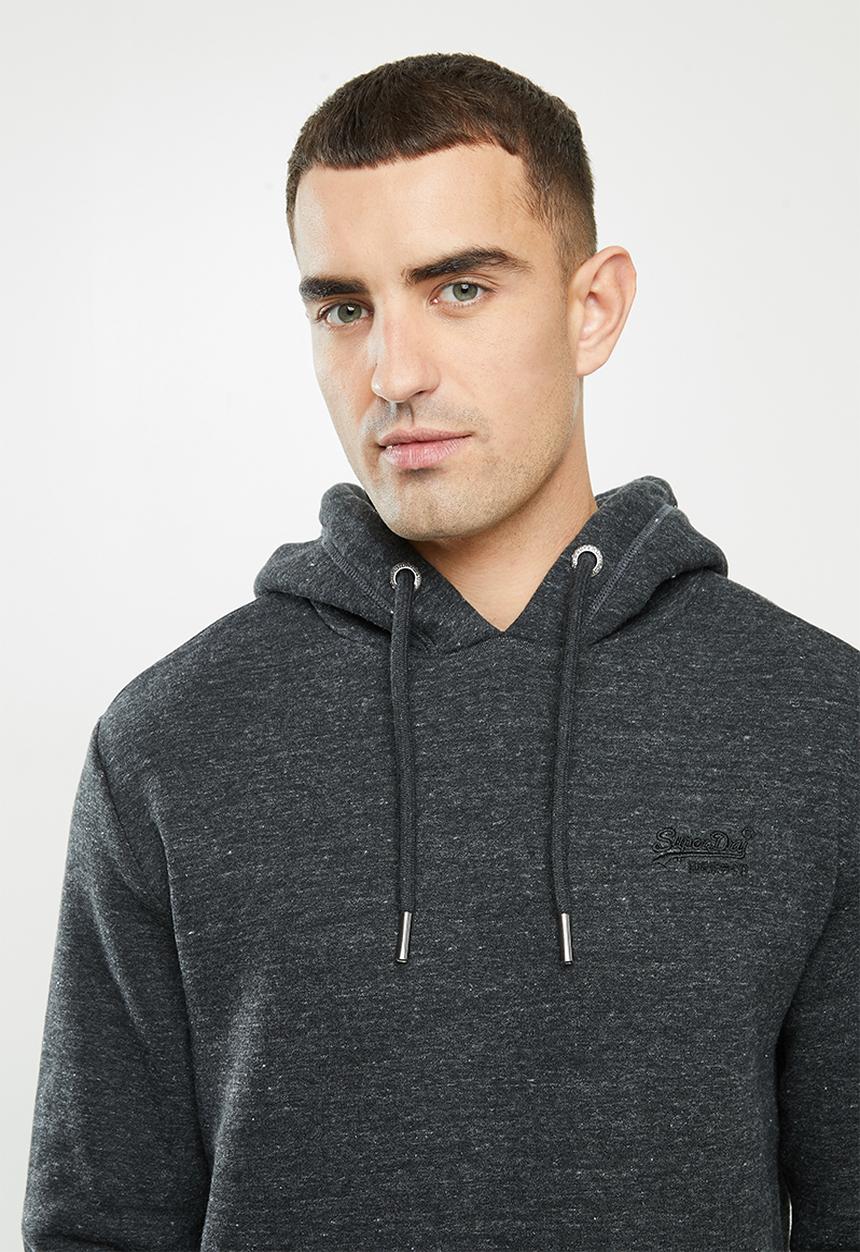 Superdry. - Ol classic hood - charcoal 