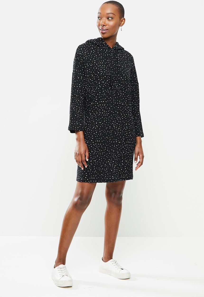 Jacqueline de Yong - Pia brienne 7/8 hood dress - black