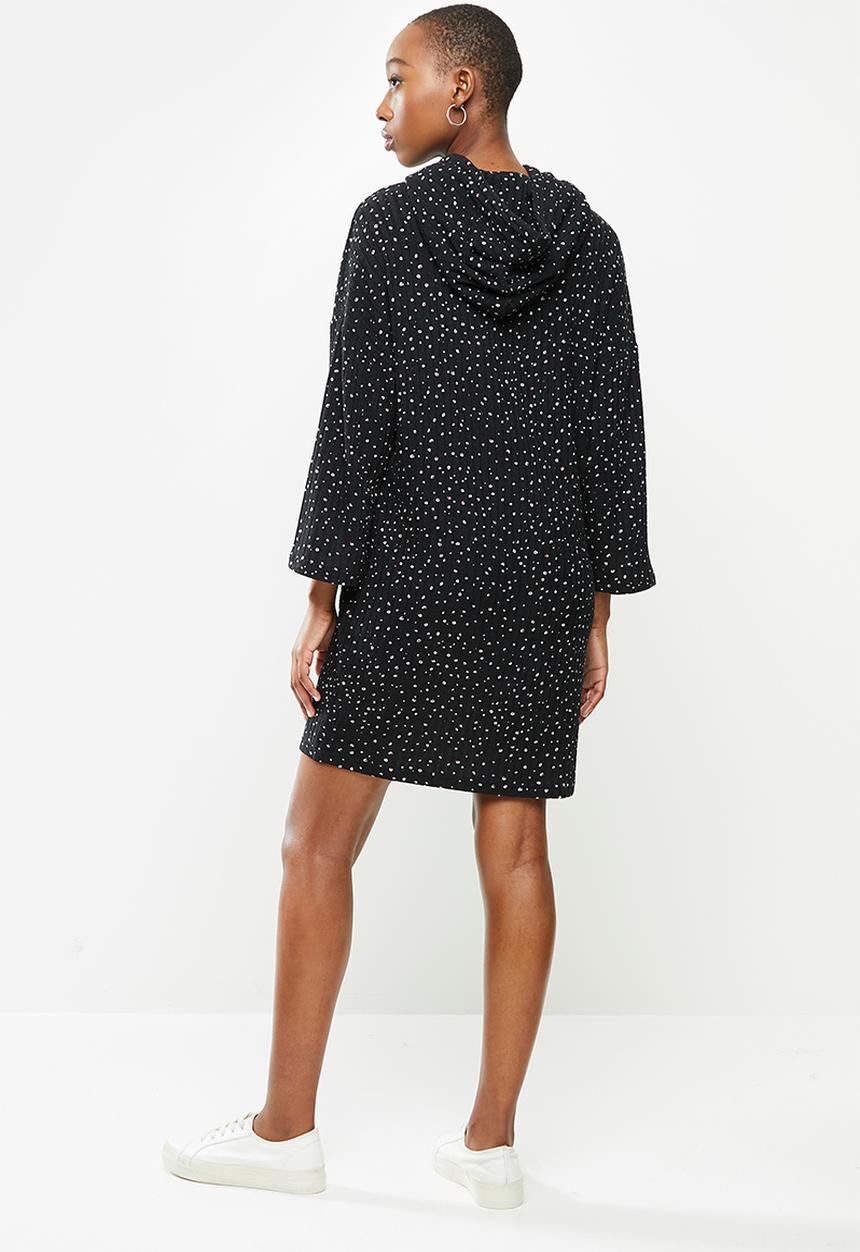 Jacqueline de Yong - Pia brienne 7/8 hood dress - black