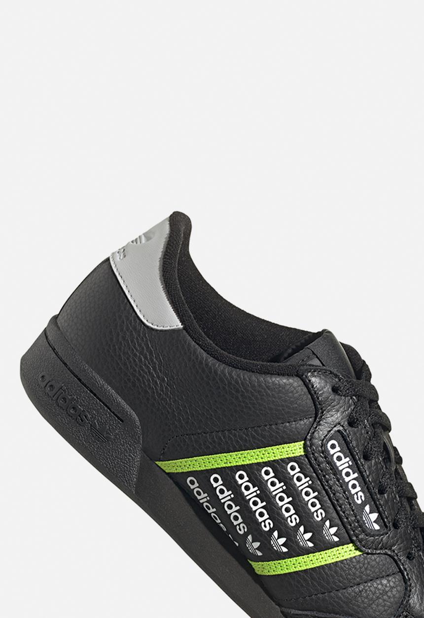 adidas Originals - Continental 80 - core black/team solar green/ftwr white