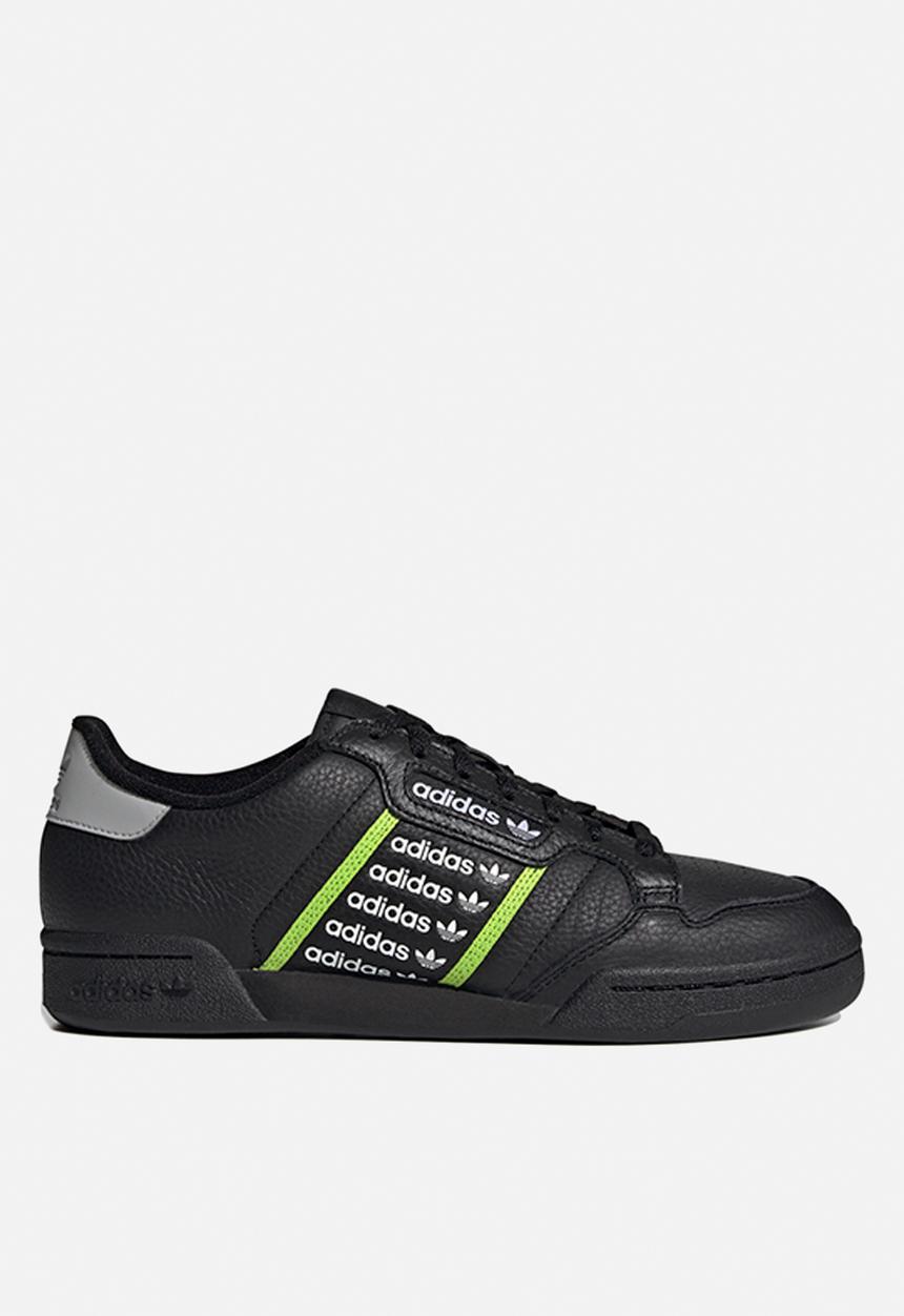 adidas Originals - Continental 80 - core black/team solar green/ftwr white