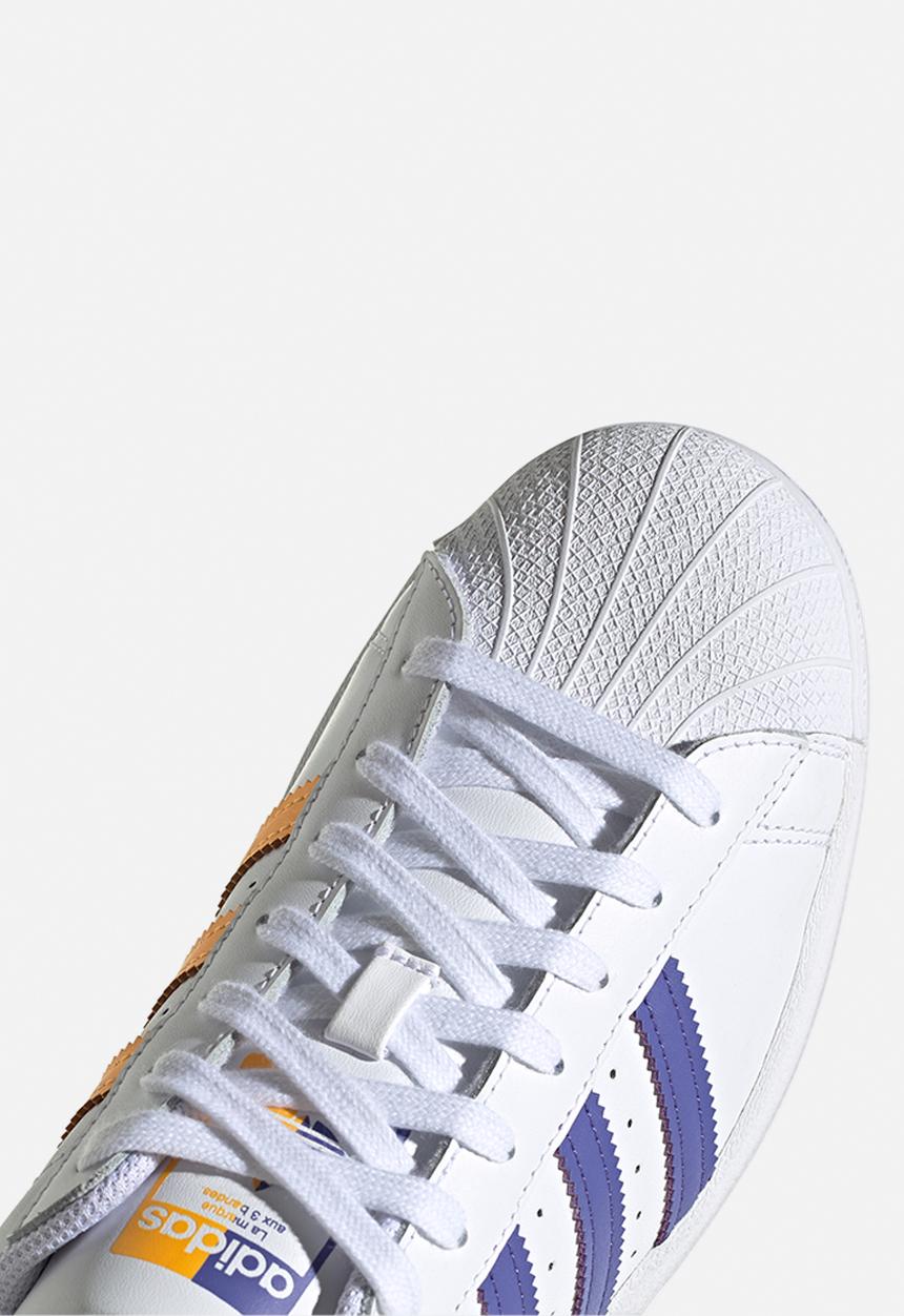 adidas Originals - Superstar - ftwr white/purple/gold met.