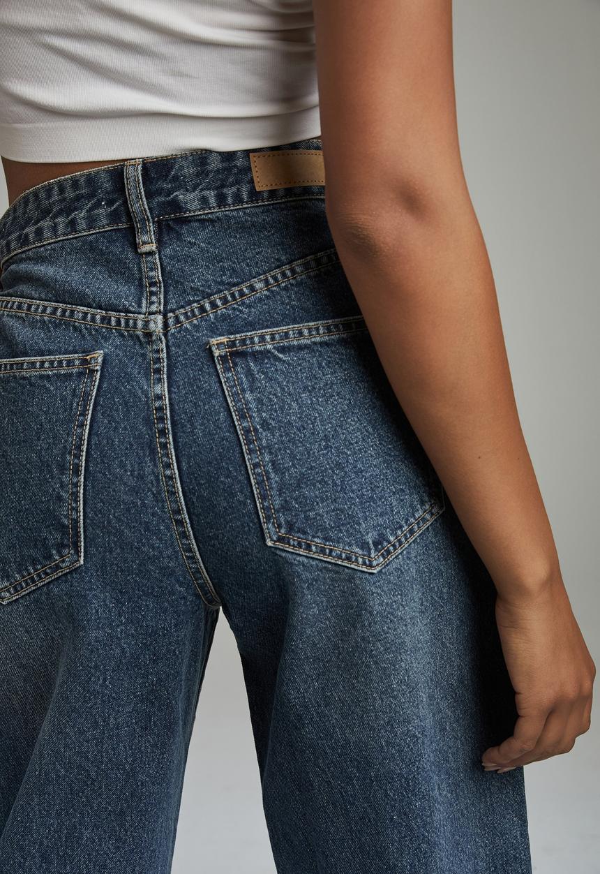 Cotton On - Slouch mom jean - southside blue
