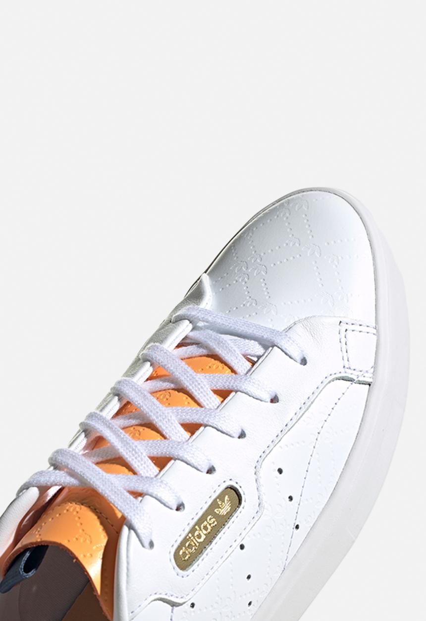 adidas Originals - Adidas sleek w - ftwr white/hazy orange/screaming pink