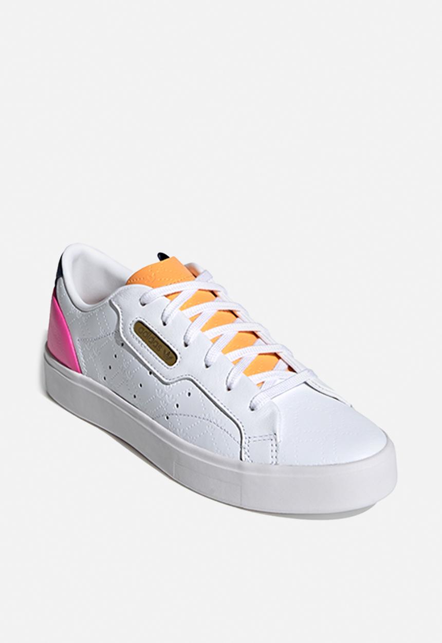 adidas Originals - Adidas sleek w - ftwr white/hazy orange/screaming pink
