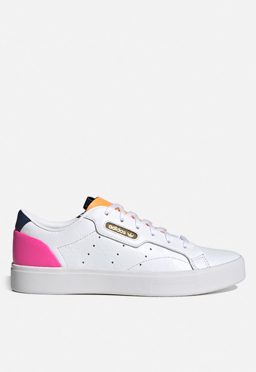 adidas Originals - Adidas sleek w - ftwr white/hazy orange/screaming pink