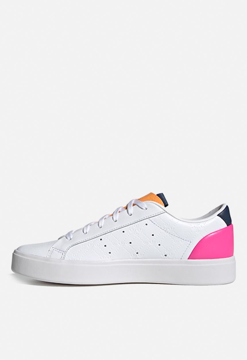 adidas Originals - Adidas sleek w - ftwr white/hazy orange/screaming pink