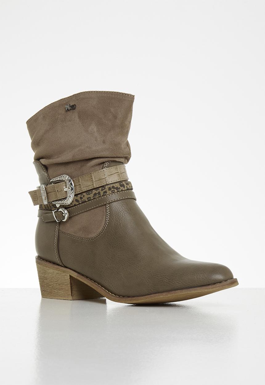 Plum - Genesis western boot - taupe