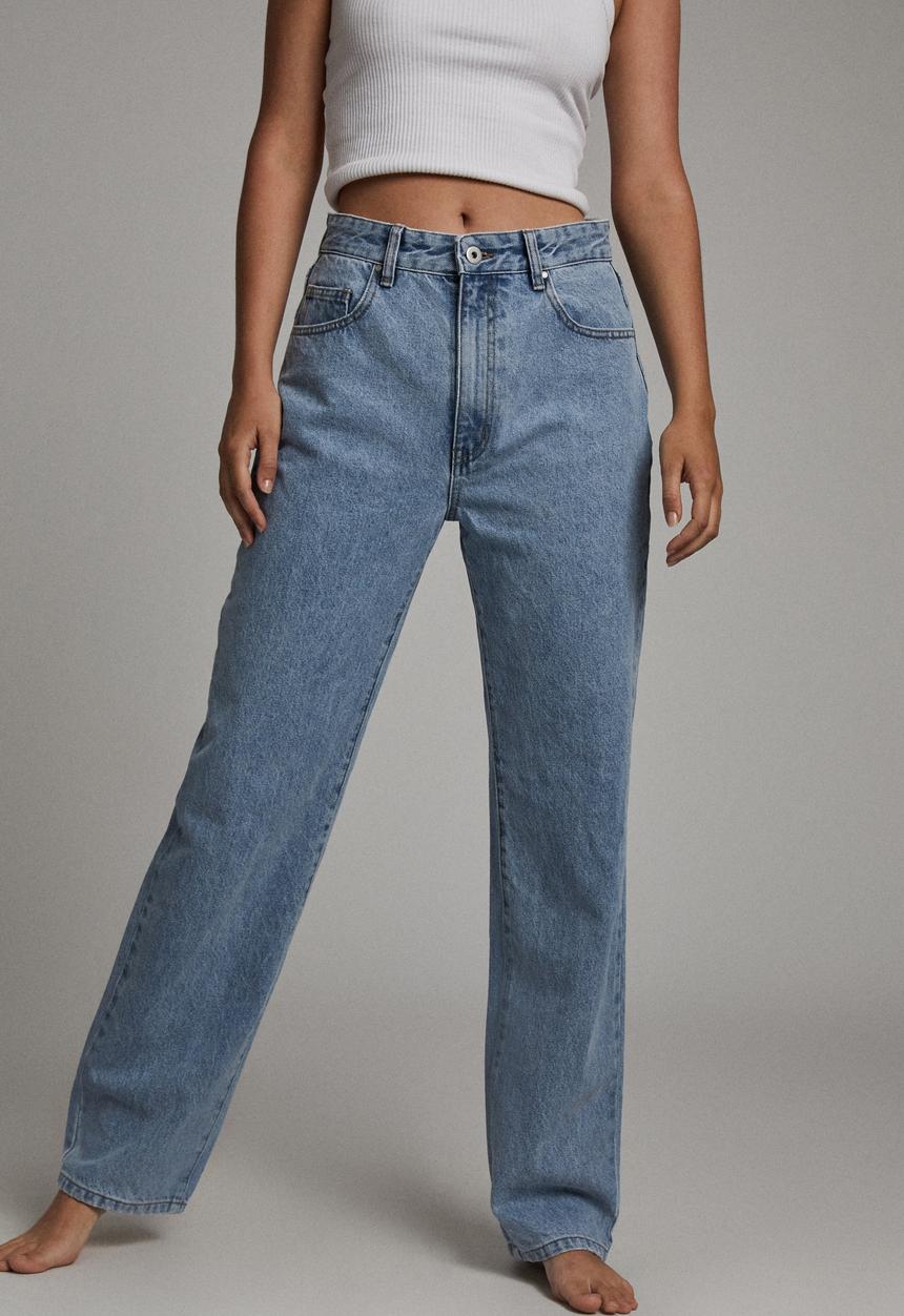 Cotton On - Baggy straight jean - flynn blue