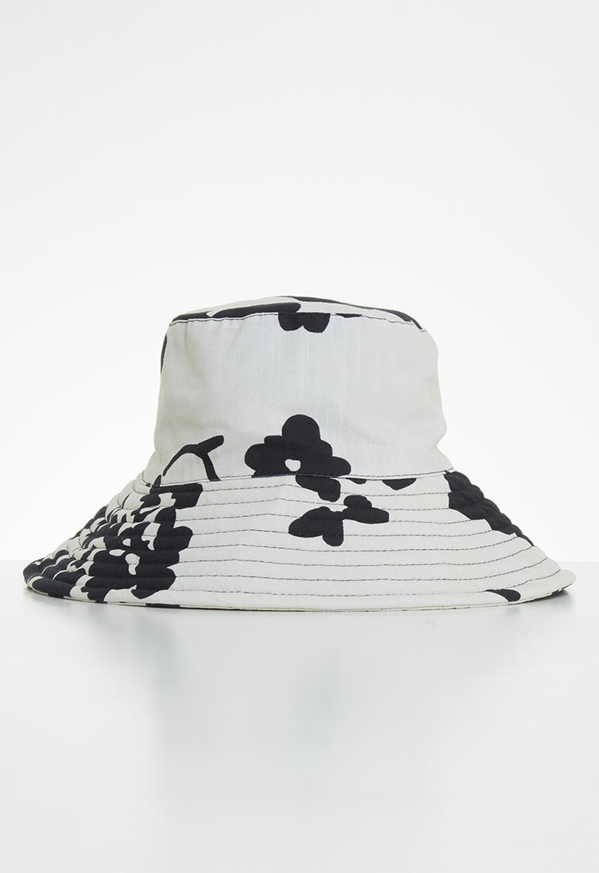 Me&B - Summer bucket hat - off white & black 