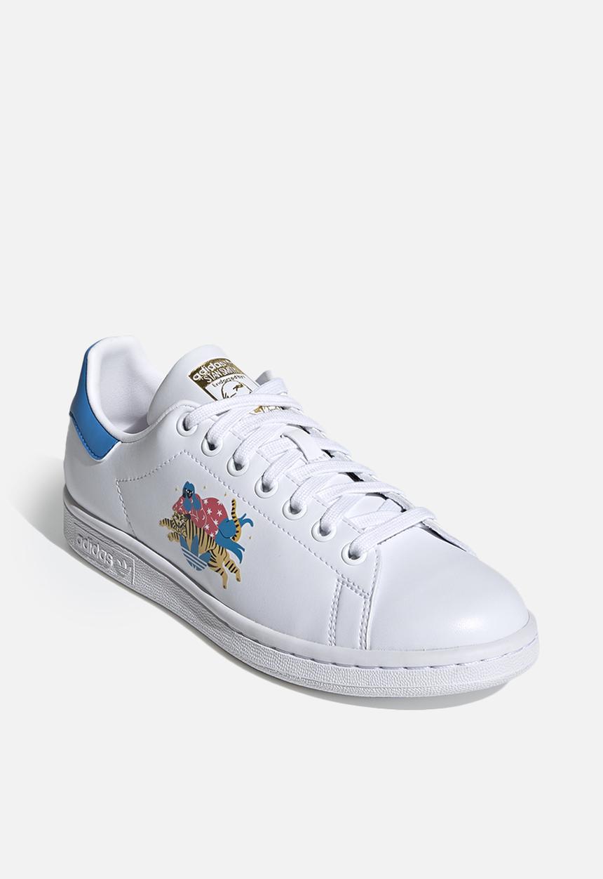 adidas Originals - Egle stan smith w - ftwr white/bright blue/clear pink