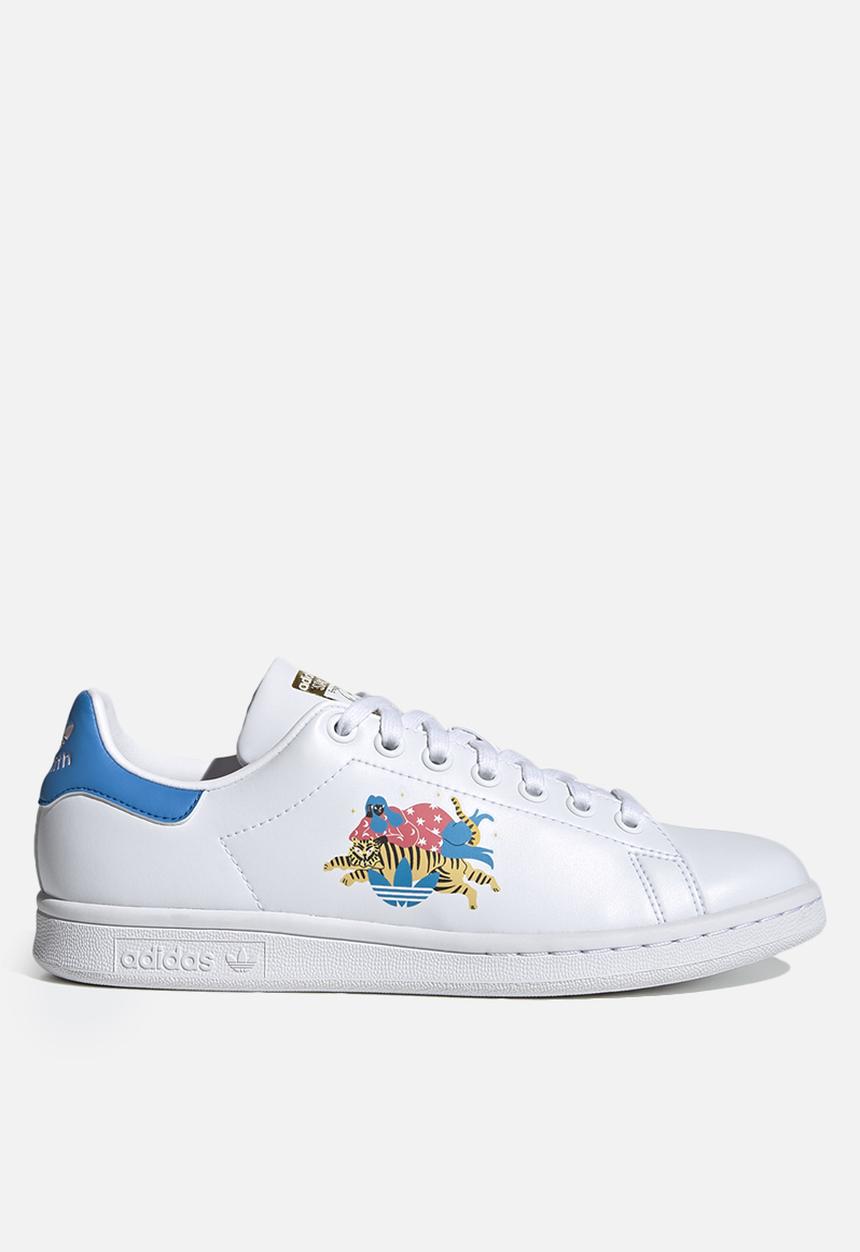 adidas Originals - Egle stan smith w - ftwr white/bright blue/clear pink
