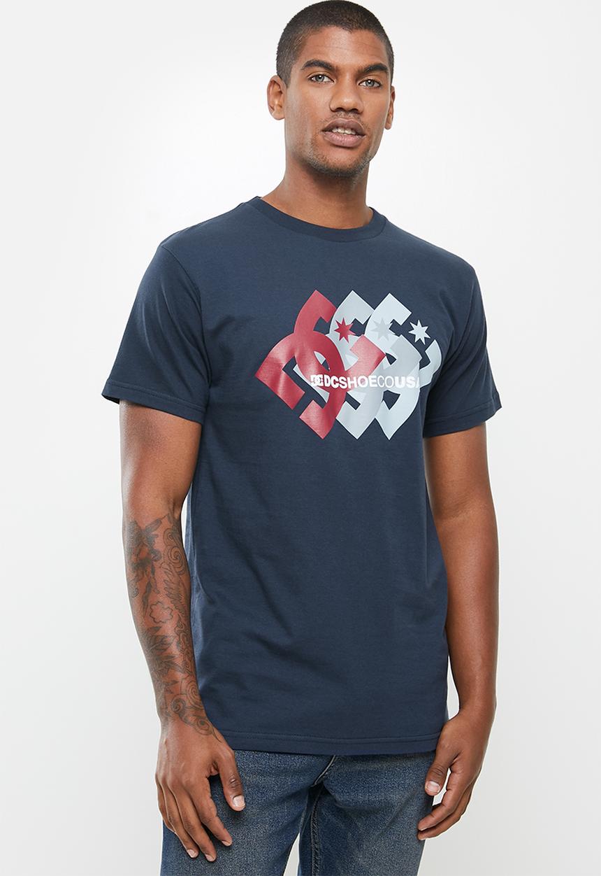 DC - Logo ballad short sleeve tee - navy