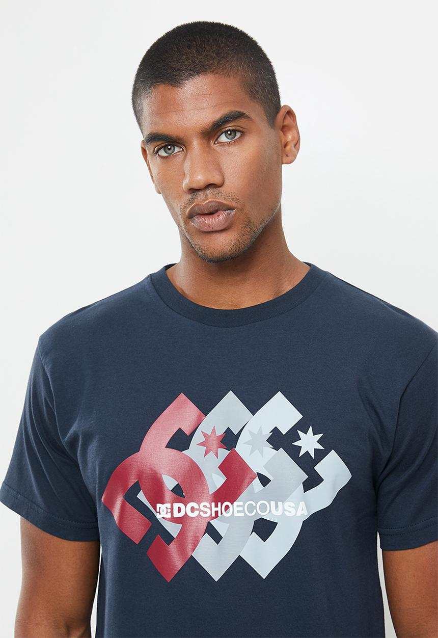 DC - Logo ballad short sleeve tee - navy