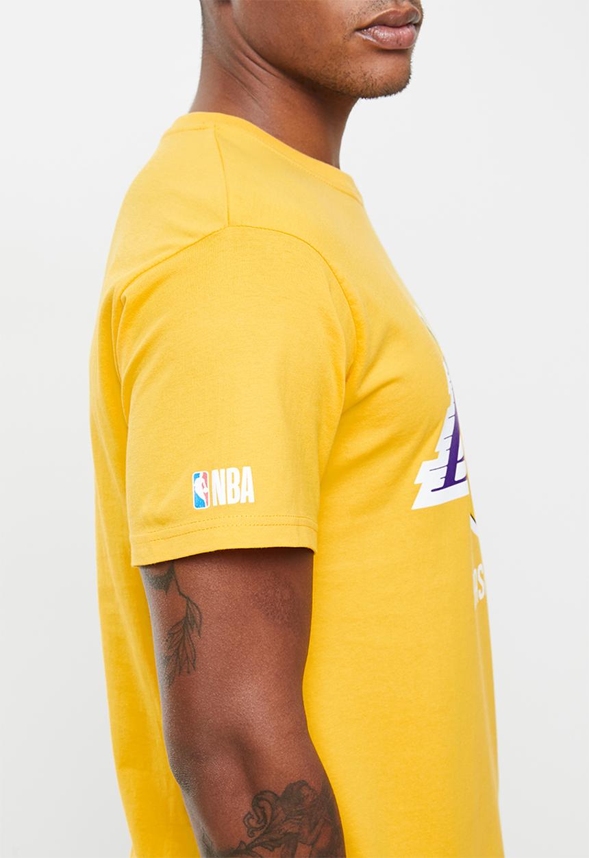 NBA - Icon lakers straight hem printed T-shirt - yellow