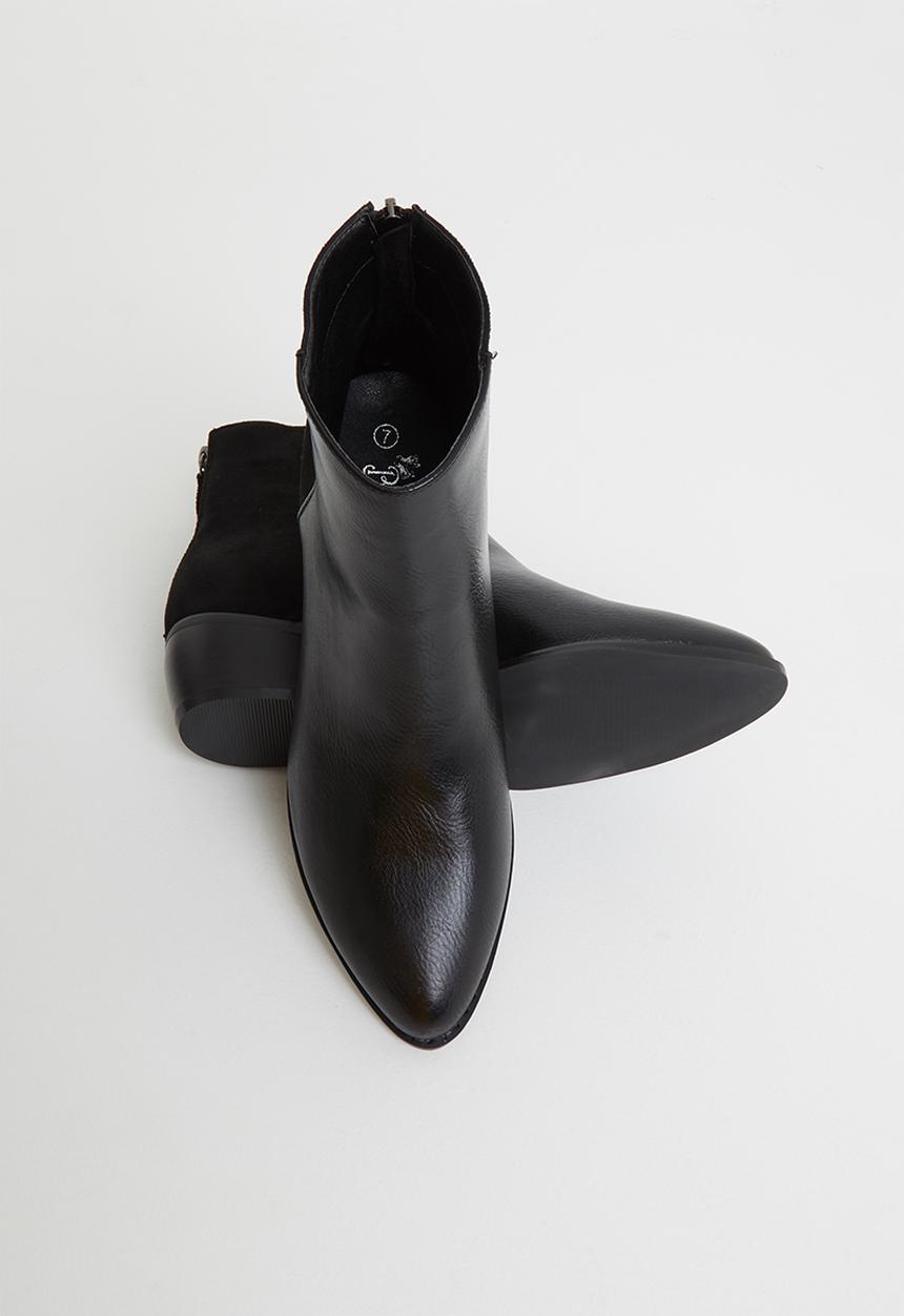 Butterfly Feet - Saddle ankle boot - black