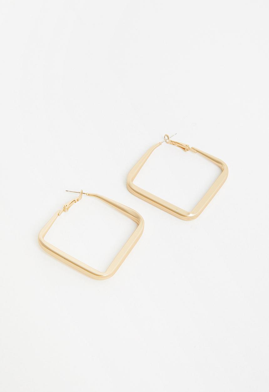 Superbalist - Square hoop earrings - gold