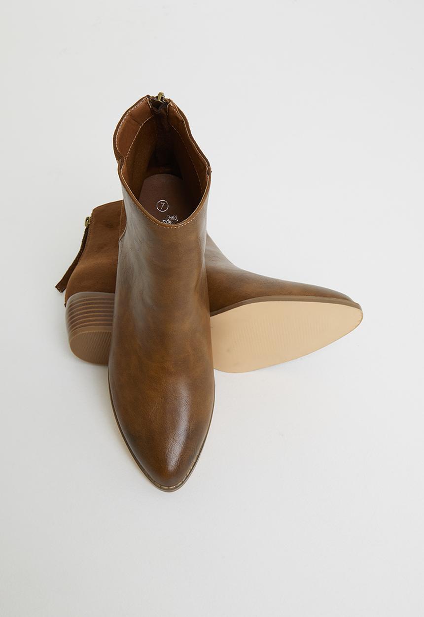 Butterfly Feet - Saddle ankle boot - tan 