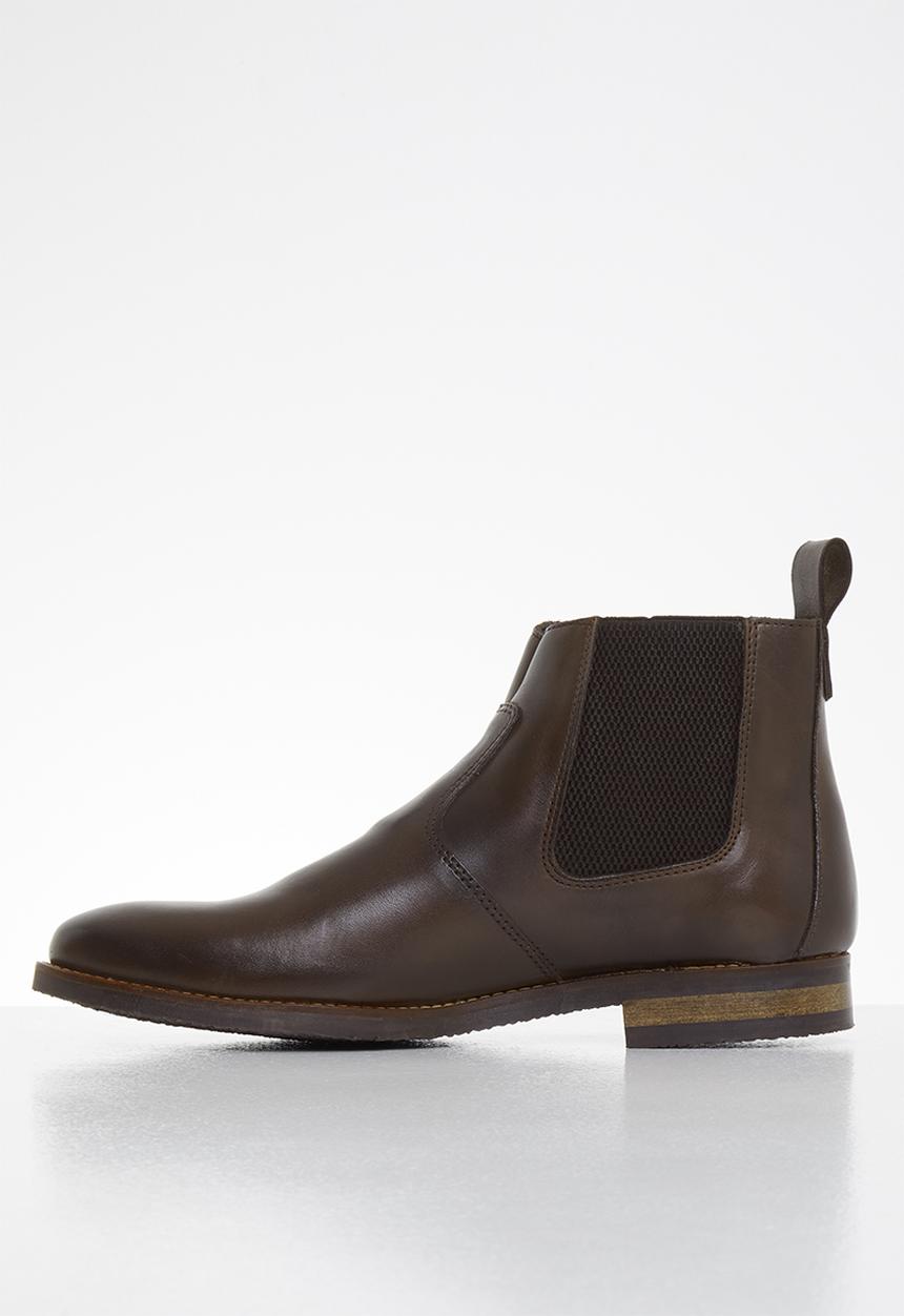 Superbalist - Jeffe leather chelsea boot - brown 