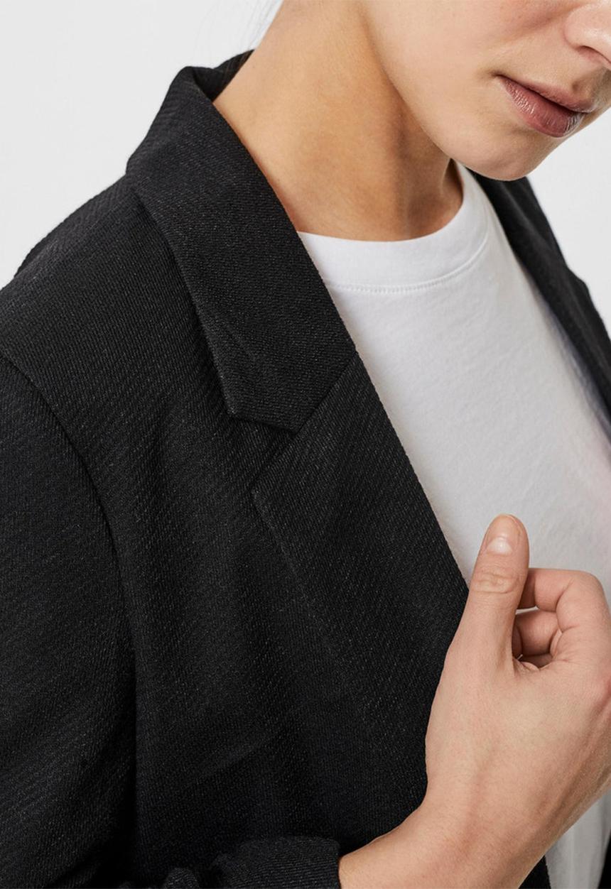 Vero Moda - Rica 7/8 long blazer - black