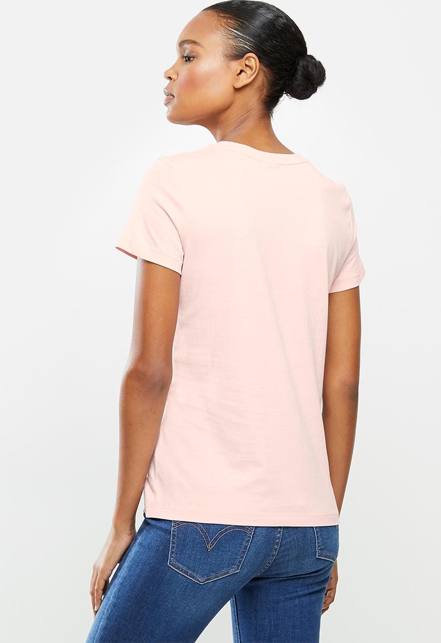 PUMA - Classic logo tee - peach 