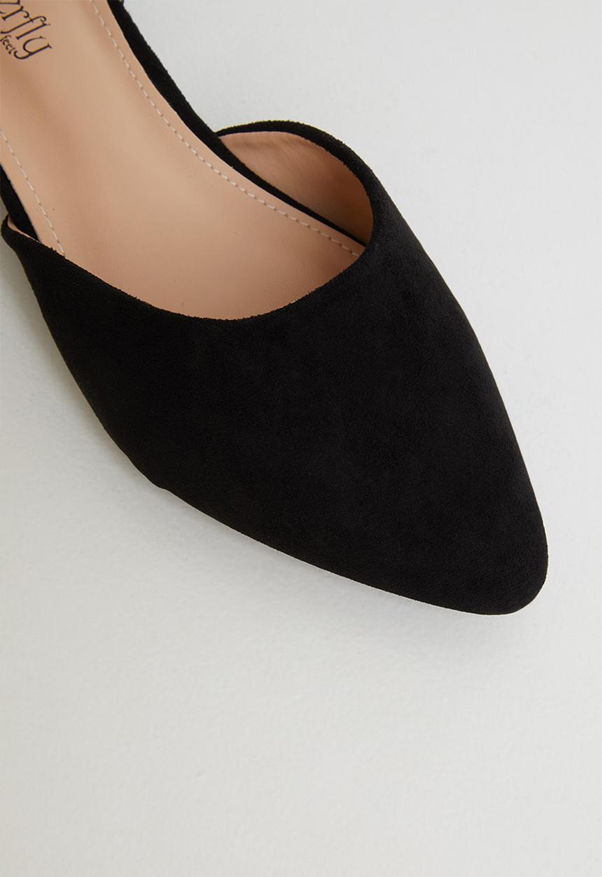 Butterfly Feet - Sling ankle strap heel - black