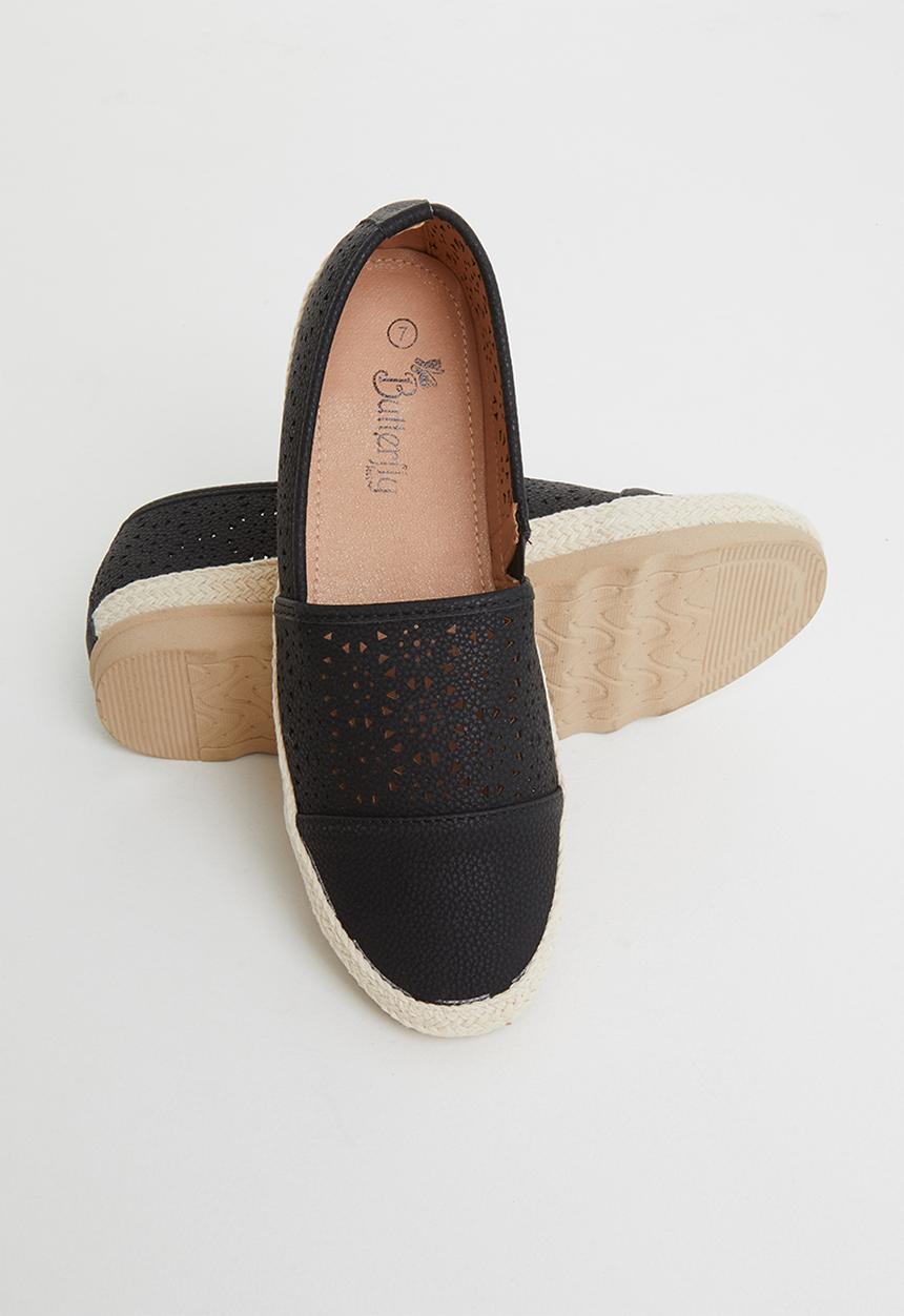Butterfly Feet - Edna espadrille - black