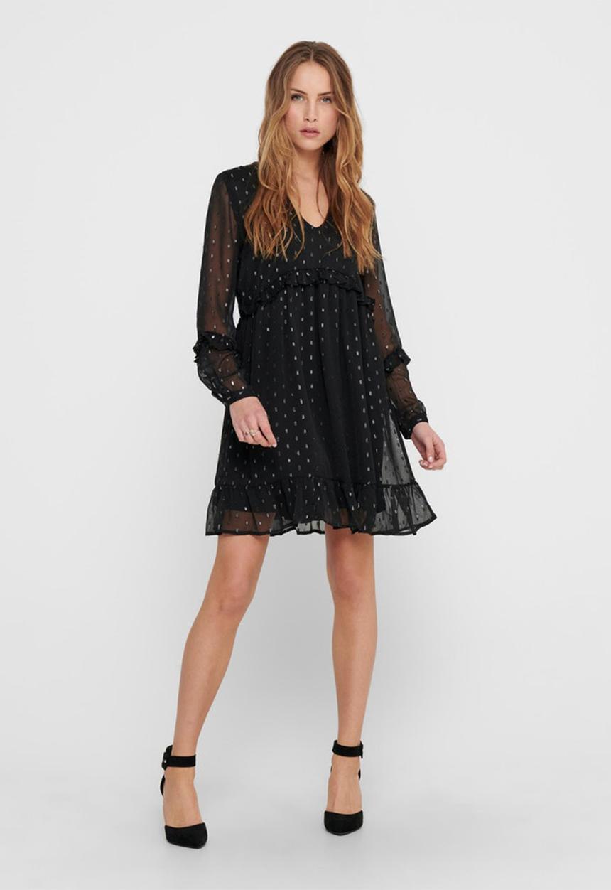 Jacqueline de Yong - Shimmer dress - black