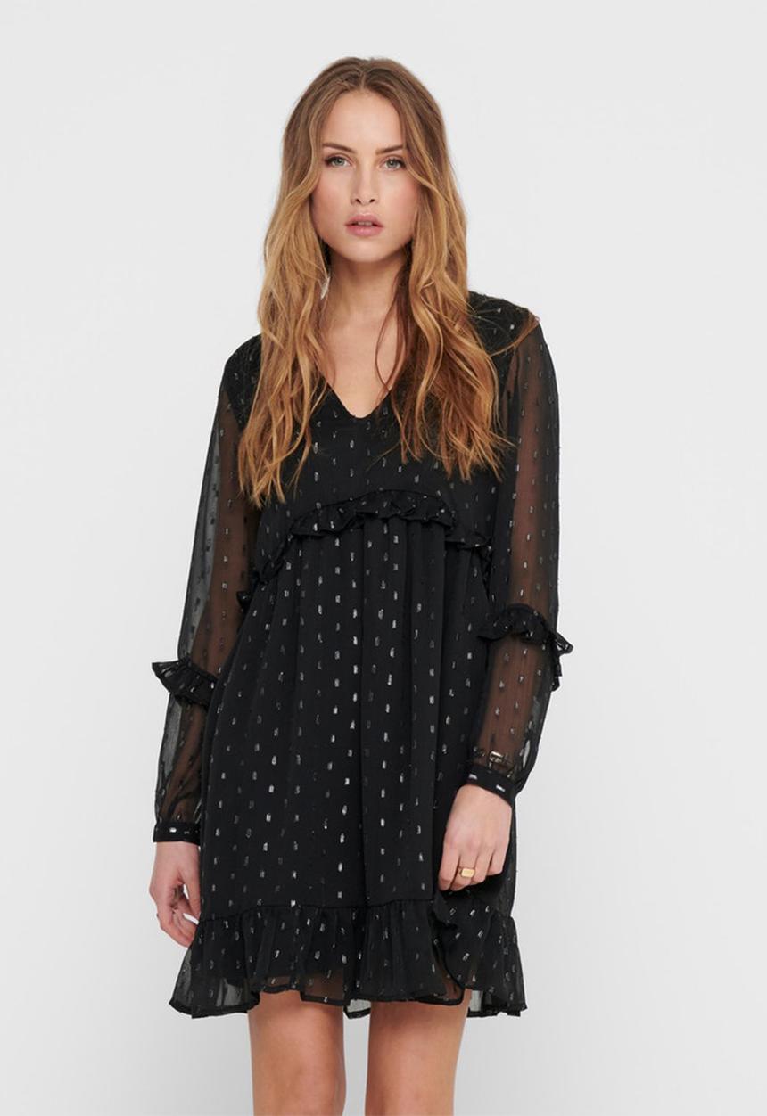 Jacqueline de Yong - Shimmer dress - black