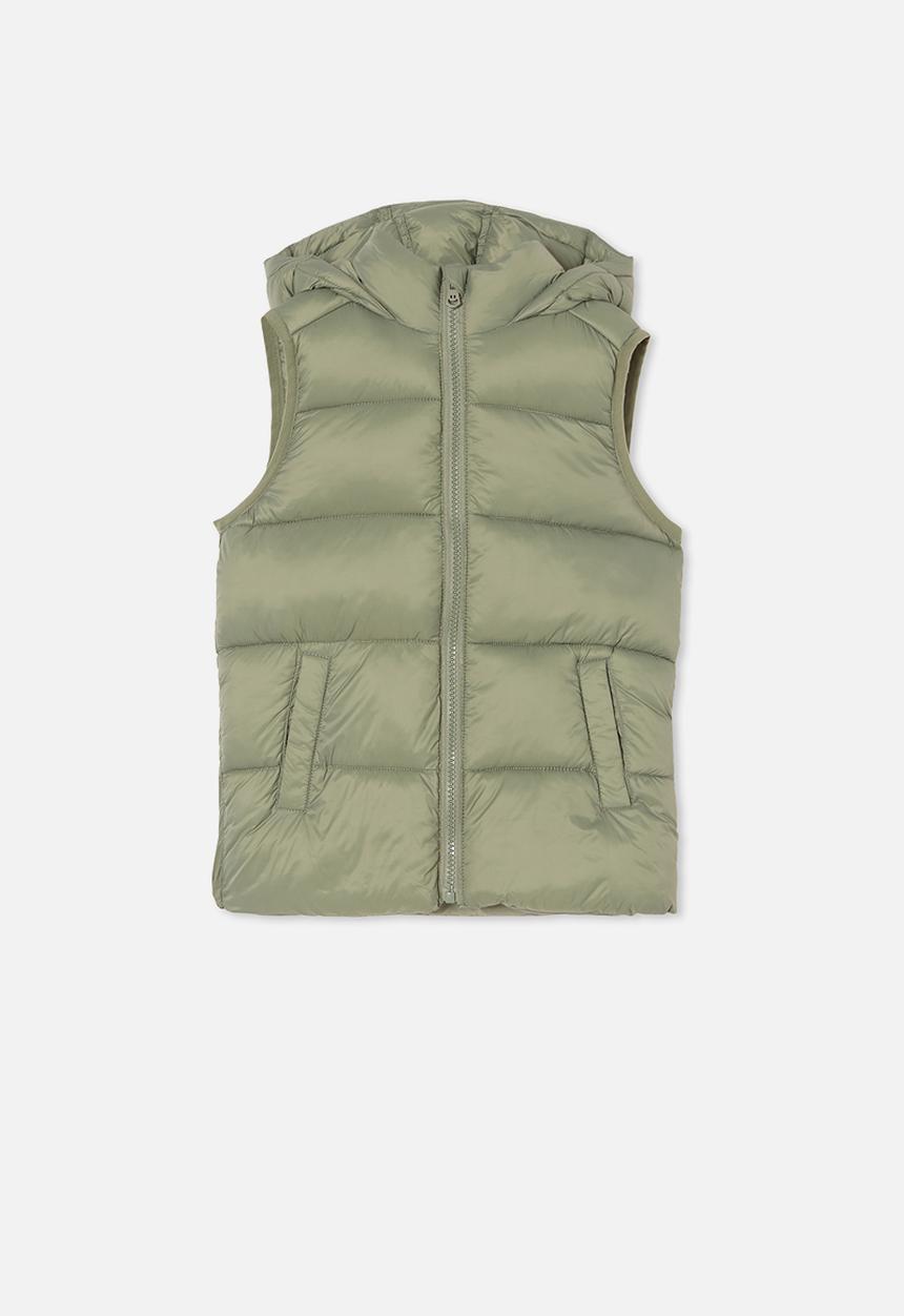 Cotton On - Billie puffer vest - green