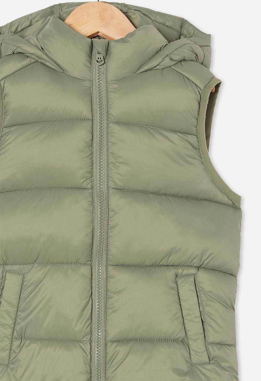 Cotton On - Billie puffer vest - green