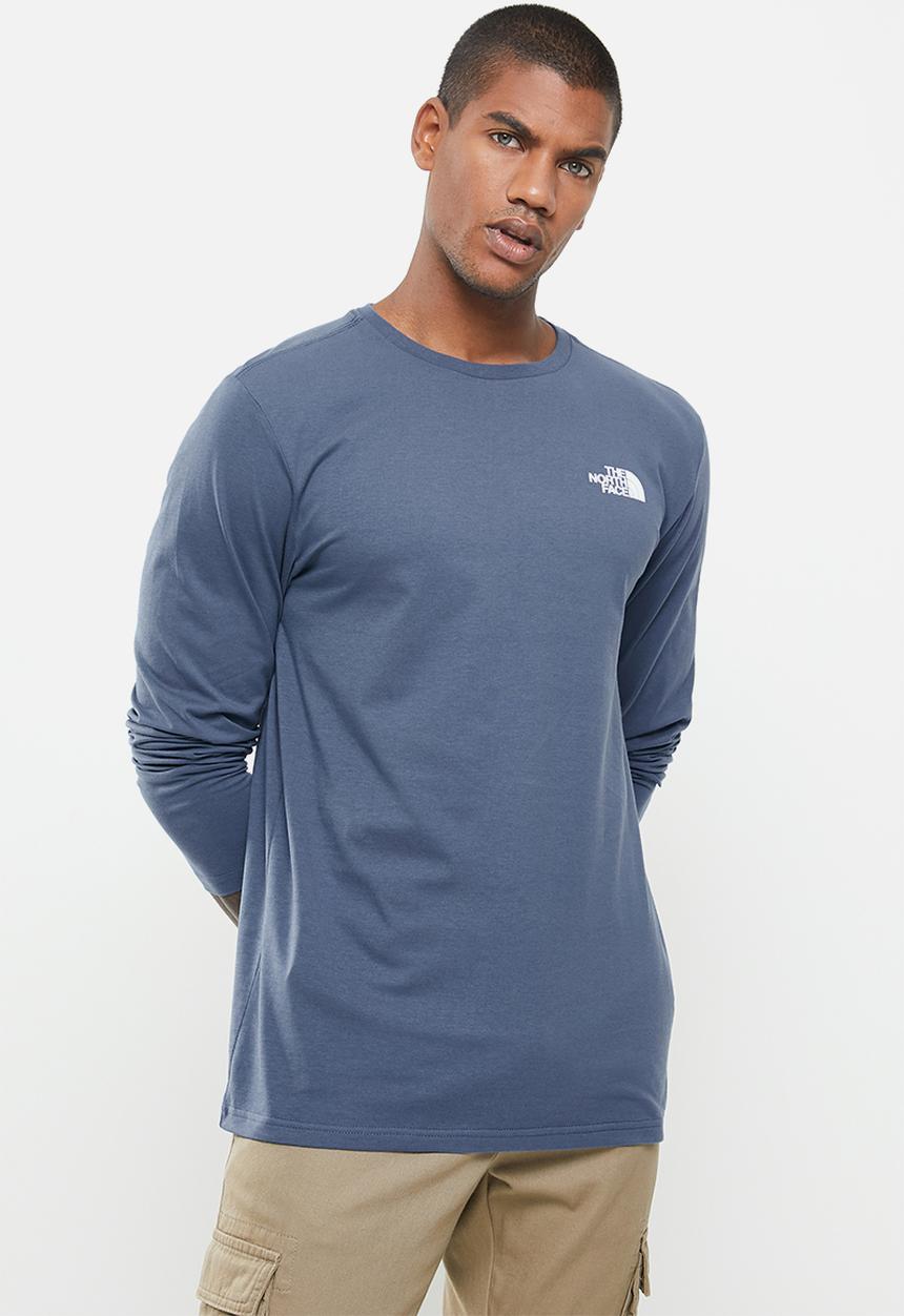 The North Face - Long sleeve red box tee - indigo