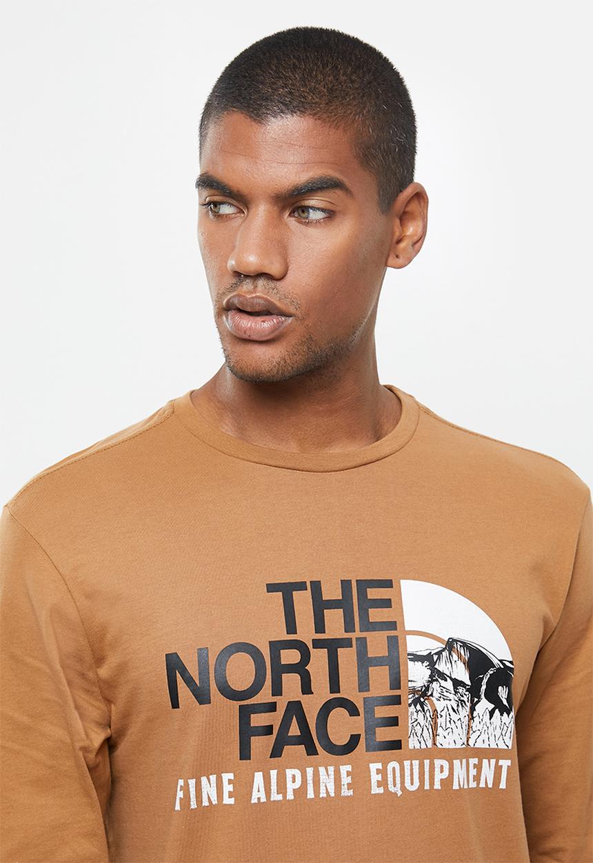The North Face - Long sleeve image ideals tee - brown