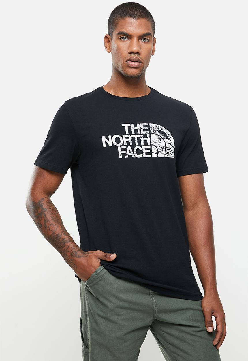 The North Face - Short sleeve woodcut dome tee - black