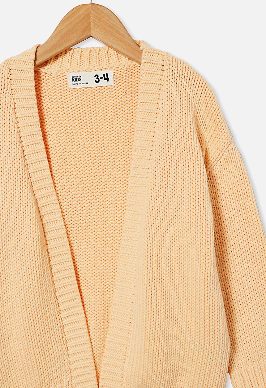 Cotton On - Winnie washed rib cardigan - peach 