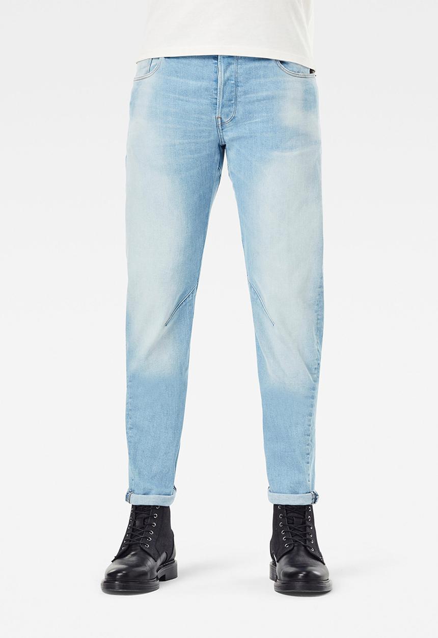 G-STAR - Arc 3d slim azure stretch denim - sun faded crystal blue
