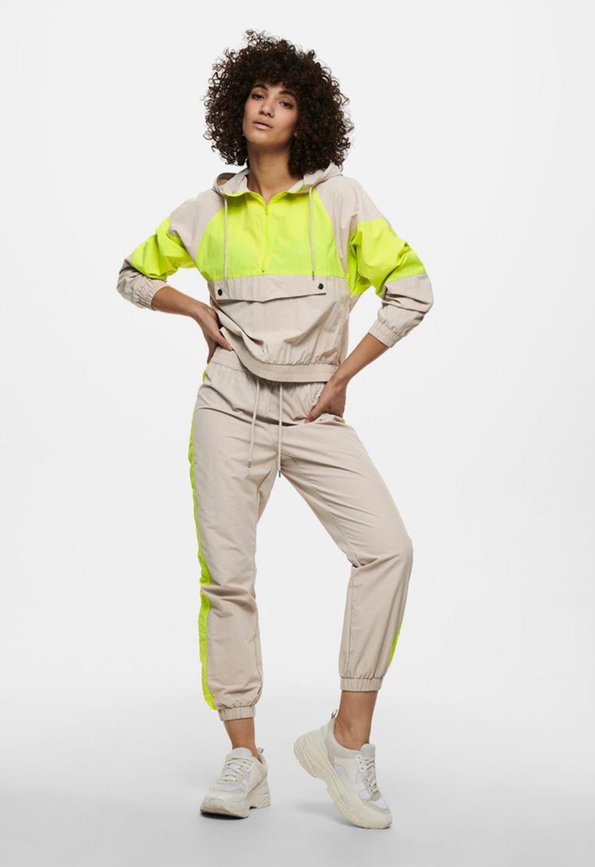 Jacqueline de Yong - Neo ankle pant - chateau gray / limeade