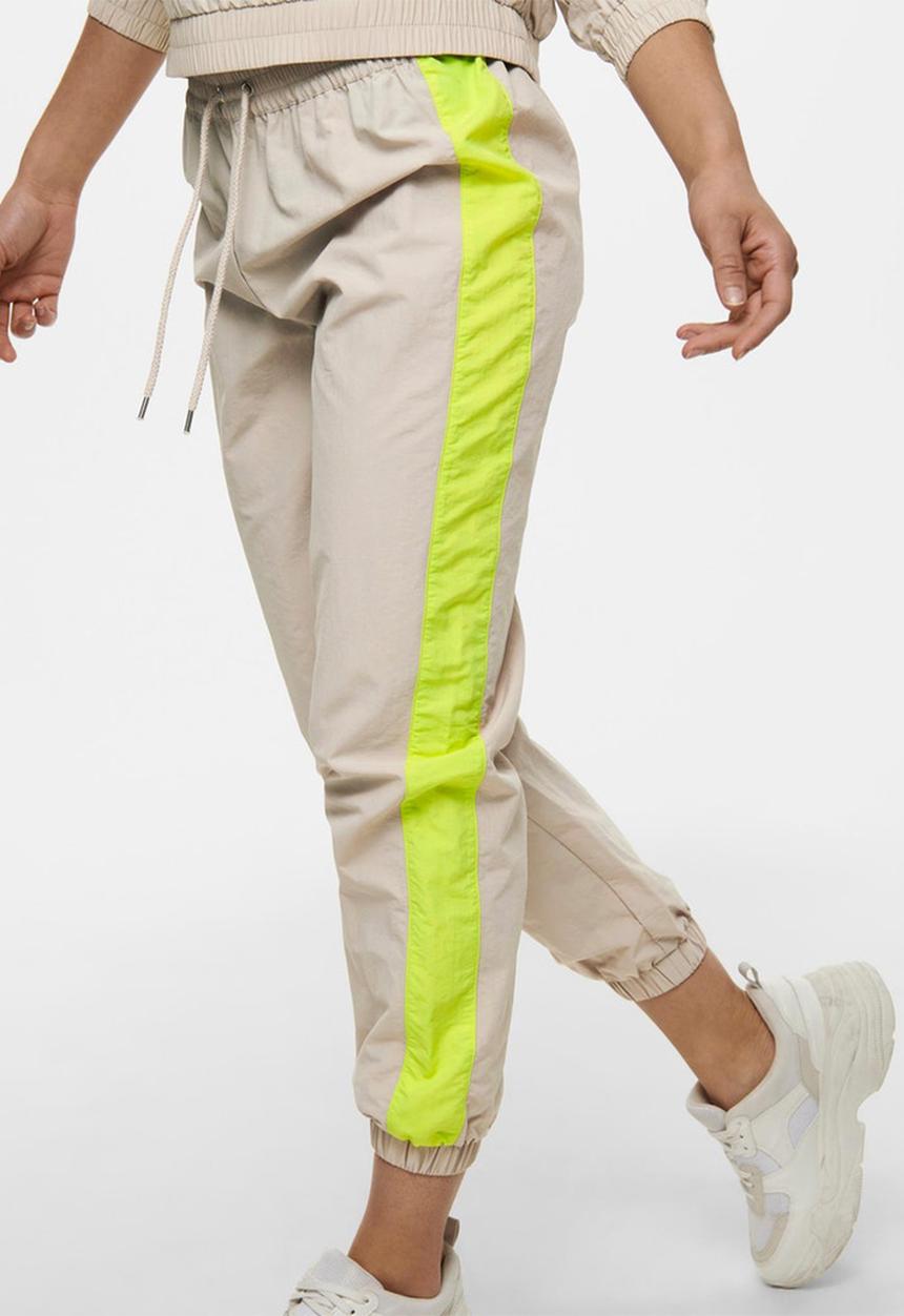 Jacqueline de Yong - Neo ankle pant - chateau gray / limeade