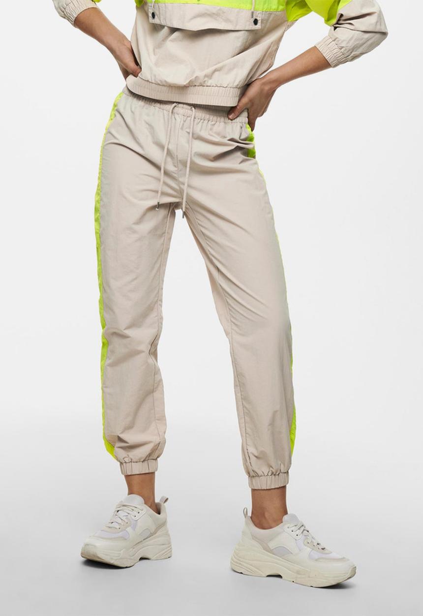 Jacqueline de Yong - Neo ankle pant - chateau gray / limeade