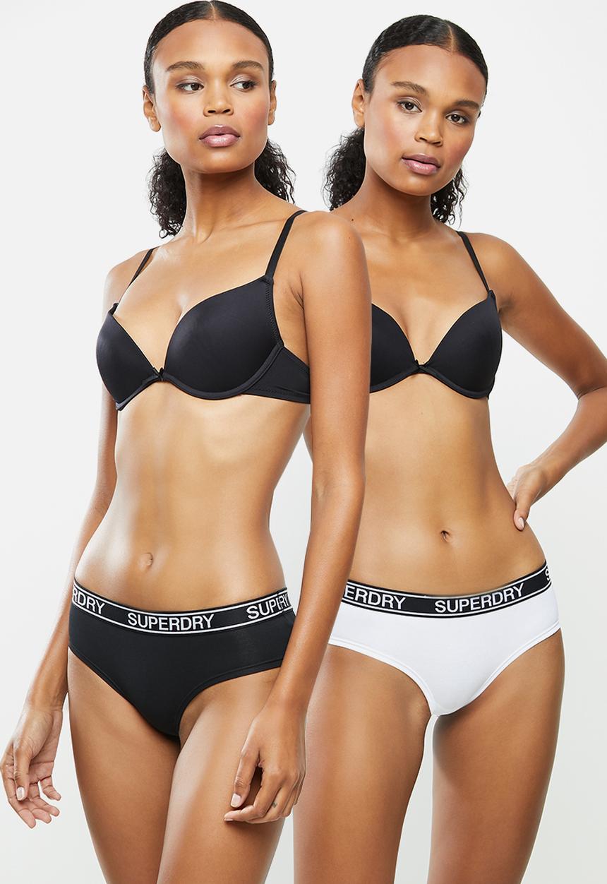 Superdry. - Grace super boxer - white & black