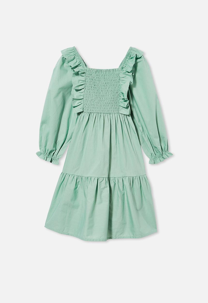 Cotton On - Jenna long sleeve dress - green